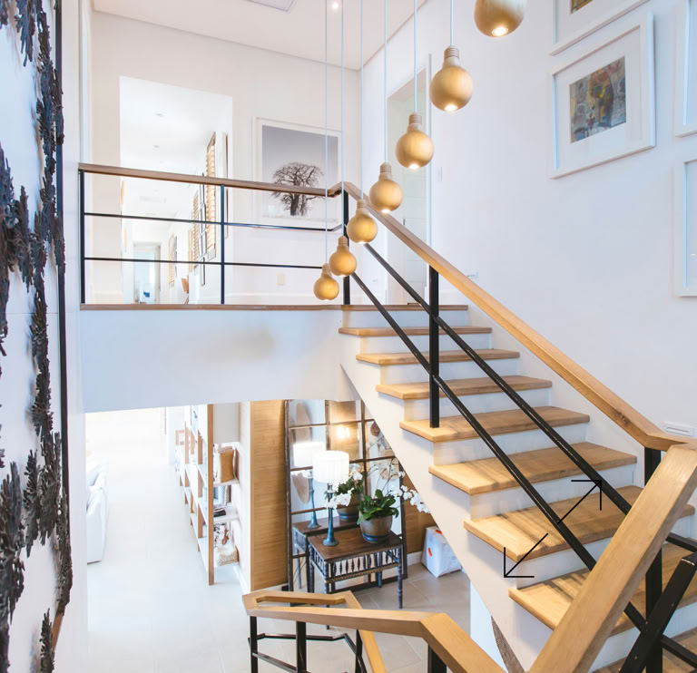 Foto einer Treppe im Haus